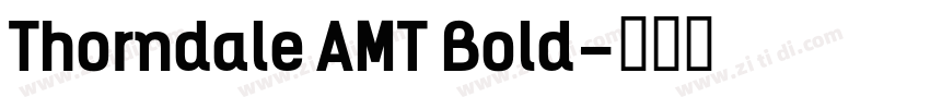 Thorndale AMT Bold字体转换
